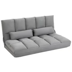 HOMCOM Convertible Floor Sofa Chair, Folding Couch Bed, Guest Chaise Lounge With 2 Pillows, Adjustable Backrest And Headrest 10 HOMCOM Convertible Floor Sofa Chair, Folding Couch Bed, Guest Chaise Lounge With 2 Pillows, Adjustable Backrest And Headrest -Homcom GUEST 0519e0c6 fa63 484b ae3e bab95ae86982
