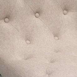 HOMCOM Bar Stools Set Of 4, Swivel Bar Chairs, 25.5" High Fabric Tufted Breakfast Barstools For Kitchen Counter, Beige -Homcom GUEST 0d748c16 3c87 42f8 b6f9 d5376cad6d57