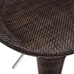 HOMCOM Adjustable Bar Stools Set Of 2, Rattan Bar Height Barstools With Swivel For Pub Counter Kitchen 10 HOMCOM Adjustable Bar Stools Set Of 2, Rattan Bar Height Barstools With Swivel For Pub Counter Kitchen -Homcom GUEST 0def4570 adbd 49b6 b78c 9d553214af1a