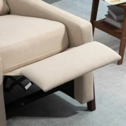 HOMCOM Manual Recliner Chair For Living Room Bedroom, Reclining Sofa Armchair With Footrest, Greige -Homcom GUEST 1967160c a1ba 47bc 9959 71b0f7956ca3