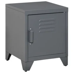 HOMCOM Industrial End Table, Living Room Side Table With Locker-Style Door And Adjustable Shelf 15 HOMCOM Industrial End Table, Living Room Side Table With Locker-Style Door And Adjustable Shelf -Homcom GUEST 1b882ce4 4de1 4491 8038 b53f36012a21