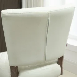 HOMCOM Swivel Bar Stools Set Of 2, Counter Height Barstools With Back, Rubber Wood Legs And Footrests, For Kitchen Dining Room Pub, Cream White 8 HOMCOM Swivel Bar Stools Set Of 2, Counter Height Barstools With Back, Rubber Wood Legs And Footrests, For Kitchen Dining Room Pub, Cream White -Homcom GUEST 27ea86f5 363a 4ce8 933d 2b34a8ed1387