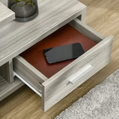 HOMCOM Modern TV Stand For TVs Up To 45", TV Cabinet With Storage Shelf And Drawer, Entertainment Center For Living Room Bedroom, Gray -Homcom GUEST 2dd7cf4e 3be0 41d2 a082 c7b1f9970fce