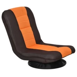 HOMCOM 360 Degree Swivel Video Gaming Chair, Folding Floor Sofa 5-Position Adjustable Lazy Chair, Orange -Homcom GUEST 3a1e22f2 75aa 47ef bf63 183e5320c050