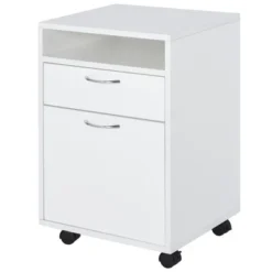 HOMCOM Mobile Storage Cabinet Organizer With Drawer And Cabinet, Printer Stand With Castors 15 HOMCOM Mobile Storage Cabinet Organizer With Drawer And Cabinet, Printer Stand With Castors -Homcom GUEST 409d7551 90c5 4f8d 972a 6b04ab6afd51
