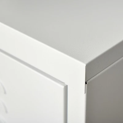 HOMCOM Industrial End Table, Living Room Side Table With Locker-Style Door And Adjustable Shelf 4 HOMCOM Industrial End Table, Living Room Side Table With Locker-Style Door And Adjustable Shelf - Image 4