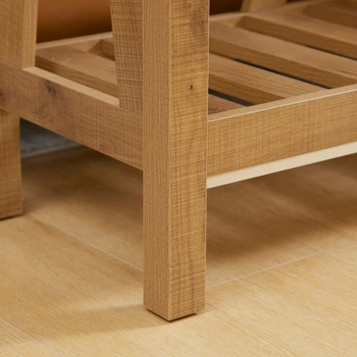 HOMCOM Farmhouse Console Table With Storage Shelf, Rustic Sofa Table With Anti-tipper For Living Room Furniture, Bedroom And Entryway 5 HOMCOM Farmhouse Console Table With Storage Shelf, Rustic Sofa Table With Anti-tipper For Living Room Furniture, Bedroom And Entryway - Image 5