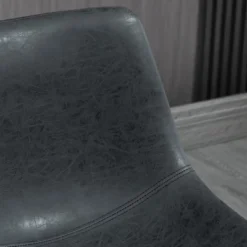 HOMCOM Counter Height Bar Stools Set Of 4, Vintage PU Leather Barstools With Footrest For Dining Room, Home Bar, Kitchen, Black -Homcom GUEST 49df7c55 7a14 4de9 a38e f9a43079d97a