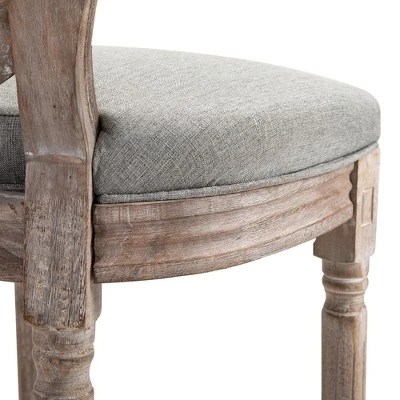 HOMCOM Vintage Bar Stools Set Of 2, Wood Barstools Accent Chairs With Soft Linen Cushions & Footrest, 29.5" Seat Height 5 HOMCOM Vintage Bar Stools Set Of 2, Wood Barstools Accent Chairs With Soft Linen Cushions & Footrest, 29.5" Seat Height - Image 5