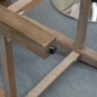 HOMCOM Swivel Bar Stools Set Of 2, Counter Height Barstools With Back, Rubber Wood Legs And Footrests, For Kitchen Dining Room Pub, Cream White 5 HOMCOM Swivel Bar Stools Set Of 2, Counter Height Barstools With Back, Rubber Wood Legs And Footrests, For Kitchen Dining Room Pub, Cream White - Image 5