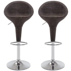 HOMCOM Adjustable Bar Stools Set Of 2, Rattan Bar Height Barstools With Swivel For Pub Counter Kitchen 8 HOMCOM Adjustable Bar Stools Set Of 2, Rattan Bar Height Barstools With Swivel For Pub Counter Kitchen -Homcom GUEST 5b5865b4 fe92 4fa1 8a06 08541f7a7747