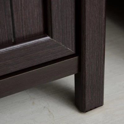 HOMCOM Retro Style 2-Drawer Lateral File Cabinet Chest With Hanging Bars, Wooden Documents Storage For Letter/Legal Size, Brown 7 HOMCOM Retro Style 2-Drawer Lateral File Cabinet Chest With Hanging Bars, Wooden Documents Storage For Letter/Legal Size, Brown - Image 7