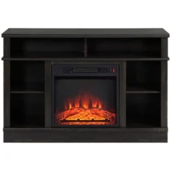 HOMCOM Electric Fireplace TV Stand Console For TV's Up To 50", Living Room Entertainment Center With Adjustable Shelves, 6 Cubby Storage, Espresso -Homcom GUEST 66728247 e215 4c5c 9dac dfab5f9022d3