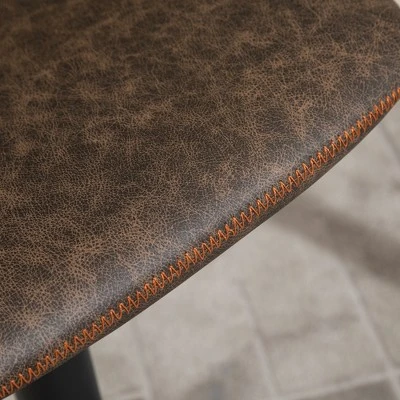 HOMCOM Adjustable Bar Stools Set Of 2, Swivel Bar Height Chairs Barstools Padded With Back For Kitchen, Counter, And Home Bar 6 HOMCOM Adjustable Bar Stools Set Of 2, Swivel Bar Height Chairs Barstools Padded With Back For Kitchen, Counter, And Home Bar - Image 6