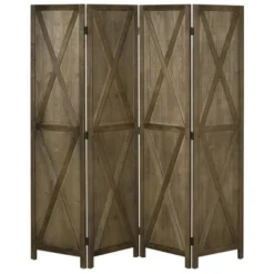 HOMCOM 4-Panel Folding Room Divider, 5.6 Ft Tall Freestanding Paulownia Wood Privacy Screen Panels For Indoor Bedroom Office, Brown 7 HOMCOM 4-Panel Folding Room Divider, 5.6 Ft Tall Freestanding Paulownia Wood Privacy Screen Panels For Indoor Bedroom Office, Brown -Homcom GUEST 760a8457 a09e 4a77 808f 4883d56c71e9