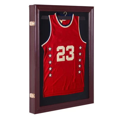 HOMCOM 35” X 26” UV-Resistant Sports Jersey Frame Display Case - Cherry Brown 3 HOMCOM 35” X 26” UV-Resistant Sports Jersey Frame Display Case - Cherry Brown - Image 3