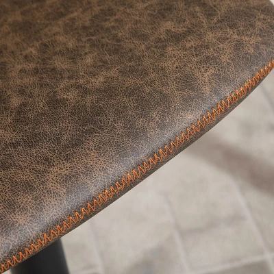 HOMCOM Adjustable Bar Stools Set Of 2, Swivel Bar Height Chairs Barstools Padded With Back For Kitchen, Counter, And Home Bar 4 HOMCOM Adjustable Bar Stools Set Of 2, Swivel Bar Height Chairs Barstools Padded With Back For Kitchen, Counter, And Home Bar - Image 4