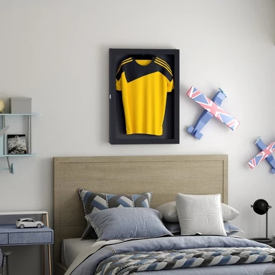 HomCom 24" X 32" Sports Jersey Memorabilia Shadow Box Frame Display Case 1 HomCom 24" X 32" Sports Jersey Memorabilia Shadow Box Frame Display Case