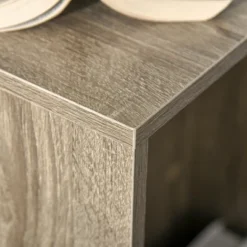 HOMCOM C-Shaped Sofa Side Table Mobile End Table With Storage And Wheels For Living Room, Bedroom, Office -Homcom GUEST 93532288 dab1 4321 b36e 94947e5f1b8a