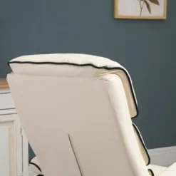 HOMCOM Recliner Chair With Ottoman, PU Leather Swivel High Back Armchair W/ Footrest Stool, 135° Adjustable Backrest And Thick Foam Padding For Home Office Or Living Room -Homcom GUEST 93d308ab fd0d 40a4 abc2 beff93f45869