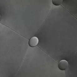 HOMCOM Modern Makeup Vanity Chair Round Tufted Swivel Accent Chair With Chrome Frame Height Adjustable For Living Room -Homcom GUEST a9272e7a 58b6 4a6c b204 321e30efa018