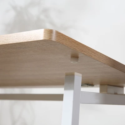 HOMCOM Writing Desk, 31.5" Folding Table For Small Space, Computer Desk With Metal Frame, Space-Saving Workstation For Home Office 5 HOMCOM Writing Desk, 31.5" Folding Table For Small Space, Computer Desk With Metal Frame, Space-Saving Workstation For Home Office - Image 5