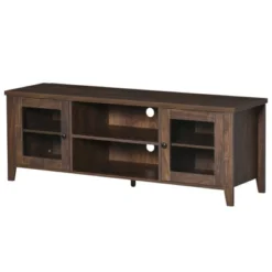 HOMCOM Modern TV Stand, Entertainment Center With Shelves And Cabinets For Flatscreen TVs Up To 60" For Bedroom, Living Room, Coffee -Homcom GUEST b238c91f 3a37 4272 a48a f6dc7f13366f