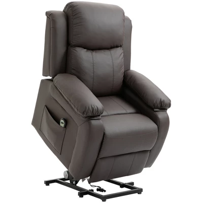 HOMCOM Living Room Power Lift Chair, PU Leather Electric Recliner Sofa Chair For Elderly With Remote Control 7 HOMCOM Living Room Power Lift Chair, PU Leather Electric Recliner Sofa Chair For Elderly With Remote Control - Image 7
