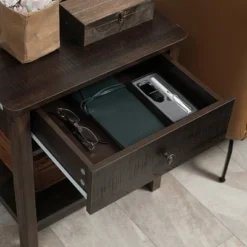 HOMCOM End Table With Drawer, Side Table With Top And Bottom Shelf For Small Spaces, Dark Brown 9 HOMCOM End Table With Drawer, Side Table With Top And Bottom Shelf For Small Spaces, Dark Brown -Homcom GUEST c4c42b03 4552 462c a5ed 7c5941b561a0