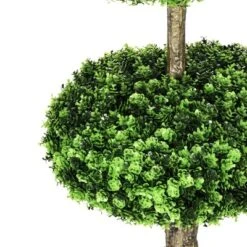 HOMCOM Set Of 2 Artificial Plants Home Decor Indoor & Outdoor Plants Fake Boxwood Topiary Trees In Pots, Faux Trees, 43.25" 9 HOMCOM Set Of 2 Artificial Plants Home Decor Indoor & Outdoor Plants Fake Boxwood Topiary Trees In Pots, Faux Trees, 43.25" -Homcom GUEST c79b77ab 03f2 4477 ab12 33e2f17852ab