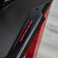 HOMCOM 48 Inch Gaming Desk With Large Tabletop, Racing Computer Desk With Cup Holder And Headphone Hook, Black / Red 13 HOMCOM 48 Inch Gaming Desk With Large Tabletop, Racing Computer Desk With Cup Holder And Headphone Hook, Black / Red -Homcom GUEST c82bfe37 4de7 4daf 8f89 754b542afe78