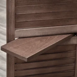 HOMCOM 4-Panel Folding Room Divider, 5.6 Ft Freestanding Paulownia Wood Privacy Screen Panel With Storage Shelves For Bedroom Or Office 11 HOMCOM 4-Panel Folding Room Divider, 5.6 Ft Freestanding Paulownia Wood Privacy Screen Panel With Storage Shelves For Bedroom Or Office -Homcom GUEST c959a4be ee41 4ad8 802b 9e17c805c5a8