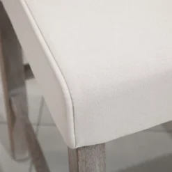 HOMCOM 26.25" Counter Height Bar Stools Set Of 2, Tufted Wingback Armless Upholstered Dining Chair With Rubber Wood Legs 8 HOMCOM 26.25" Counter Height Bar Stools Set Of 2, Tufted Wingback Armless Upholstered Dining Chair With Rubber Wood Legs -Homcom GUEST ccf902dc ae6b 4b4b 9018 1e839fc6e754