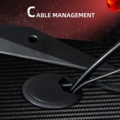 HOMCOM 48 Inch Gaming Desk With Large Tabletop, Racing Computer Desk With Cup Holder And Headphone Hook, Black / Red 10 HOMCOM 48 Inch Gaming Desk With Large Tabletop, Racing Computer Desk With Cup Holder And Headphone Hook, Black / Red -Homcom GUEST d49fa2f9 4328 4375 bcfd ba9085aeb250