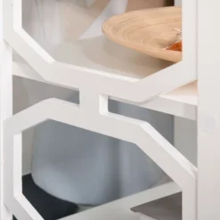 HOMCOM Modern End Table, Accent Side Table With 2 Storage Shelves For Living Room, Bedroom -Homcom GUEST e4edb8c0 96ca 4276 ae1d cae055968169