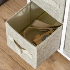 HOMCOM 7-Drawer Dresser Storage Tower Cabinet Organizer Unit, Easy Pull Fabric Bins With Metal Frame For Bedroom, Closets, Gray -Homcom GUEST eacbfb36 702b 4937 8d40 50785d3cd6f1