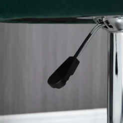 HOMCOM Adjustable Bar Stools Set Of 2, Velvet Kitchen Stool, Upholstered Counter Height Barstool With Swivel Seat, Wing Back, Dark Green 8 HOMCOM Adjustable Bar Stools Set Of 2, Velvet Kitchen Stool, Upholstered Counter Height Barstool With Swivel Seat, Wing Back, Dark Green -Homcom GUEST f6492941 3863 43dc 9faf a485ab144105